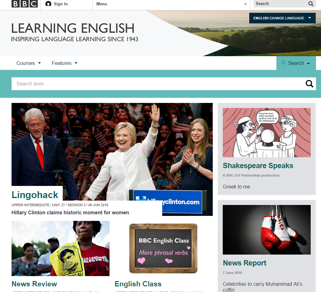Student’s Review. BBC’s website ‘Learning English’ by Lourdes Montero